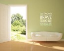 Be Strong Quotes Wall Decal Motivational Vinyl Art Stickers